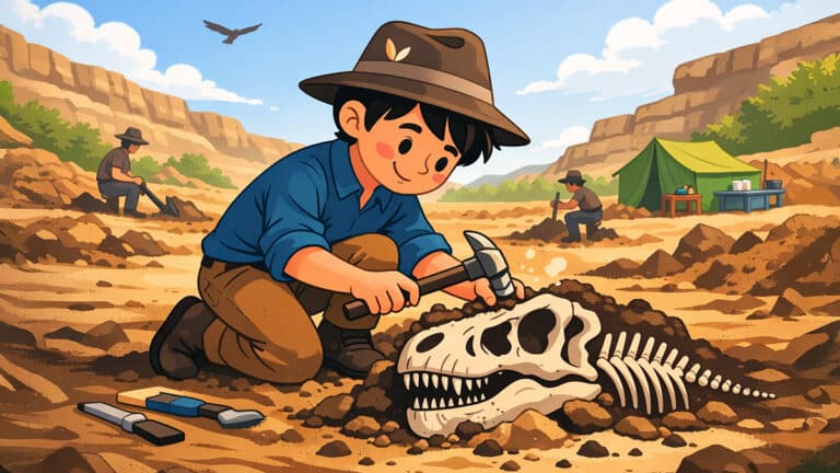 Young boy uncovers dinosaur fossil
